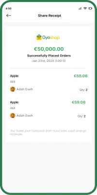 OyaShop App Screen 3